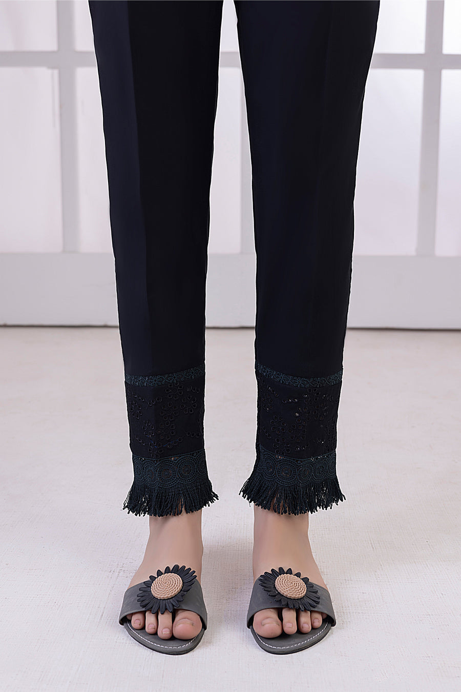 01 Piece Stitched Embroidered Bottom