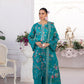 03 Piece Stitched Printed Embroidered with Printed Lawn Dupatta