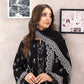 03 Piece Unstitched Monochrome Printed Lawn