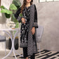 03 Piece Stitched Monochrome Printed Lawn