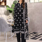03 Piece Unstitched Monochrome Printed Lawn