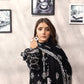 03 Piece Stitched Monochrome Printed Lawn