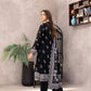 03 Piece Unstitched Monochrome Printed Lawn