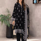03 Piece Stitched Monochrome Printed Lawn