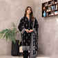 03 Piece Stitched Monochrome Printed Lawn
