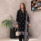 03 Piece Unstitched Monochrome Printed Lawn
