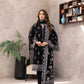 03 Piece Stitched Monochrome Printed Lawn