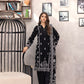 03 Piece Unstitched Monochrome Printed Lawn