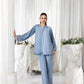 02 Piece Ready to wear  Dyed Crepe Shirt & Trouser