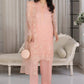 03 Piece Ready to wear Embroidered Organza