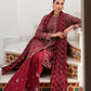 CRIMSON CASCADE-3PC CHIFFON EMBROIDERED PRET