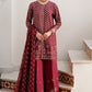 CRIMSON CASCADE-3PC CHIFFON EMBROIDERED PRET