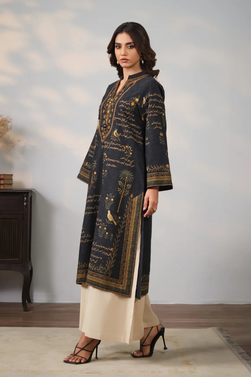 Anjuman Kurta - Black
