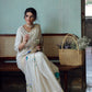 Roop Saree - Beige & Blue