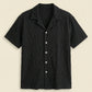 MESH TEXTURED CAMP SHIRT