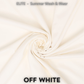 Elite Summer Plain Wash & Wear - Off White