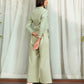 JACQUARD CROPPED SHIRT WITH FLAP POCKETS