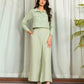 JACQUARD CROPPED SHIRT WITH FLAP POCKETS