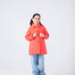 Girls Bold Coral Felt Coat