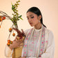 Embroidered Karandi 3 Piece Suit - Off White (Unstitched)
