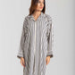 STRIPPED LONG BUTTONED SHIRT