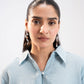 TEXTURED BUTTON DOWN SHIRT