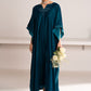 STARDUST DRAPE EMBROIDERED VELVET SHIRT