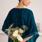 STARDUST DRAPE EMBROIDERED VELVET SHIRT