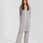 STRIPPED LONG BUTTONED SHIRT