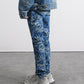 Laser Denim Pants