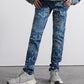 Laser Denim Pants