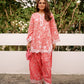 02 Piece Ready To Wear Printed Embroidered Shirt & Trouser