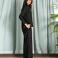 JACQUARD COLLARED BACK TALE SHIRT