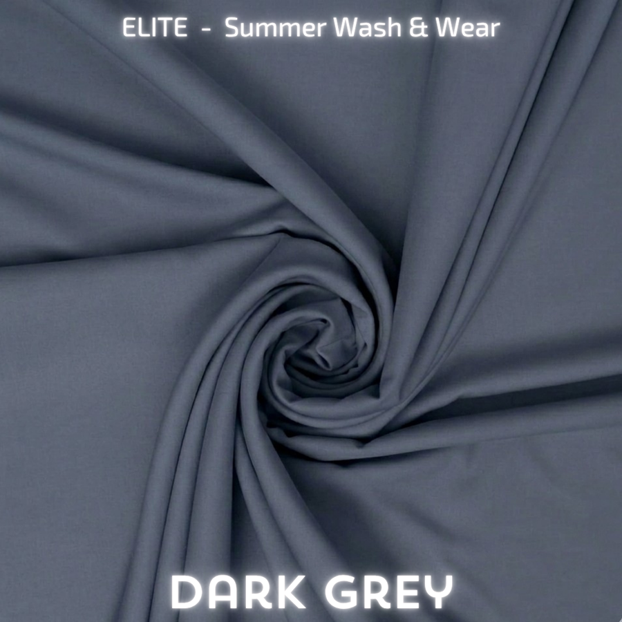 Elite Summer Plain Wash & Wear - Dark Grey
