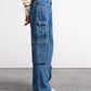 Mid Blue Cargo Pants