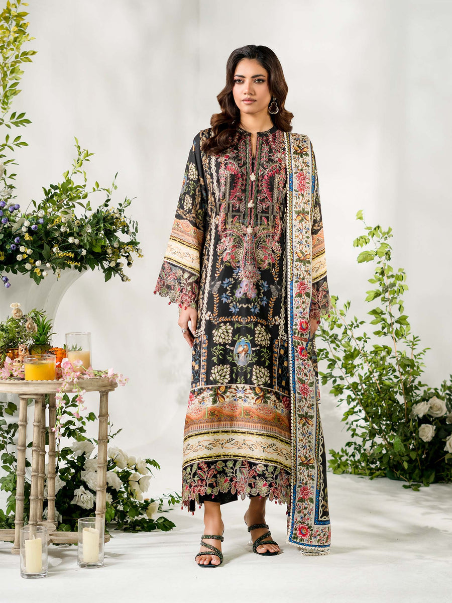 3 PIECE - EMBROIDERED LAWN SUIT