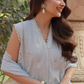 03 Piece Unstitched Embroidered Chikankari