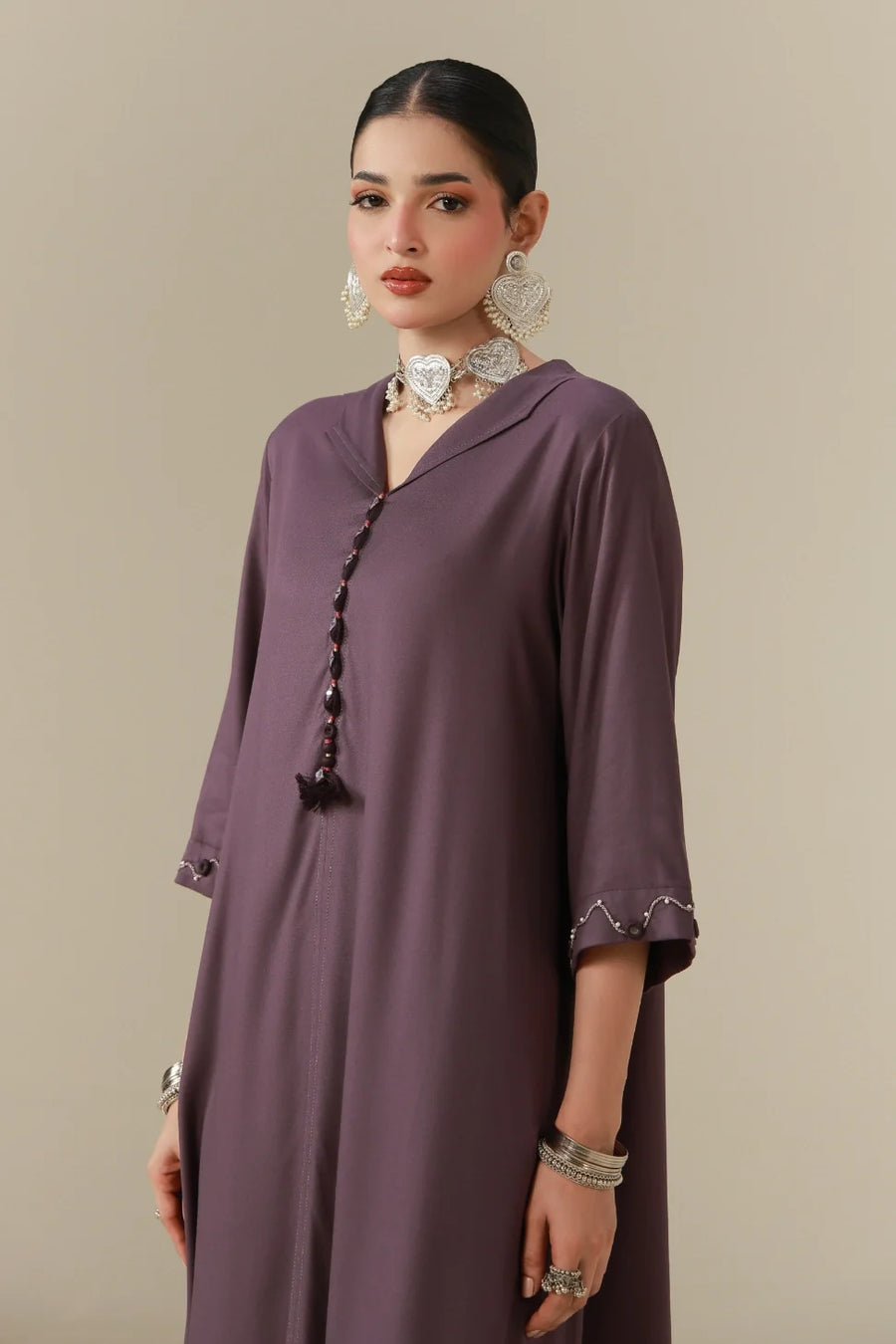 Sheesh Co-Ord Set - Purple