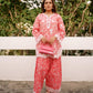 02 Piece Ready To Wear Printed Embroidered Shirt & Trouser