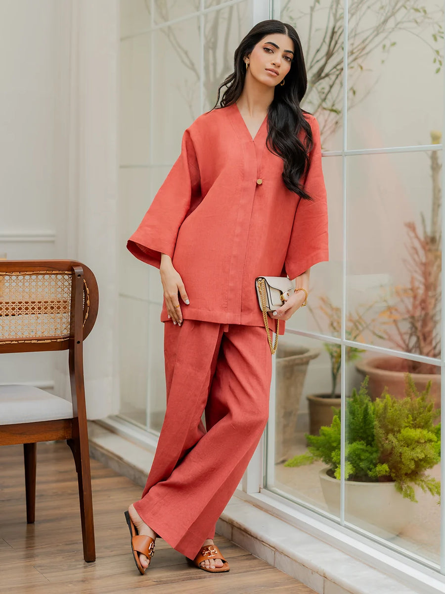 Terracotta- 2Pcs Linen Set