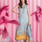 3 Pc Unstitched Embroidered Lawn Suit
