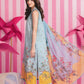 3 Pc Unstitched Embroidered Lawn Suit