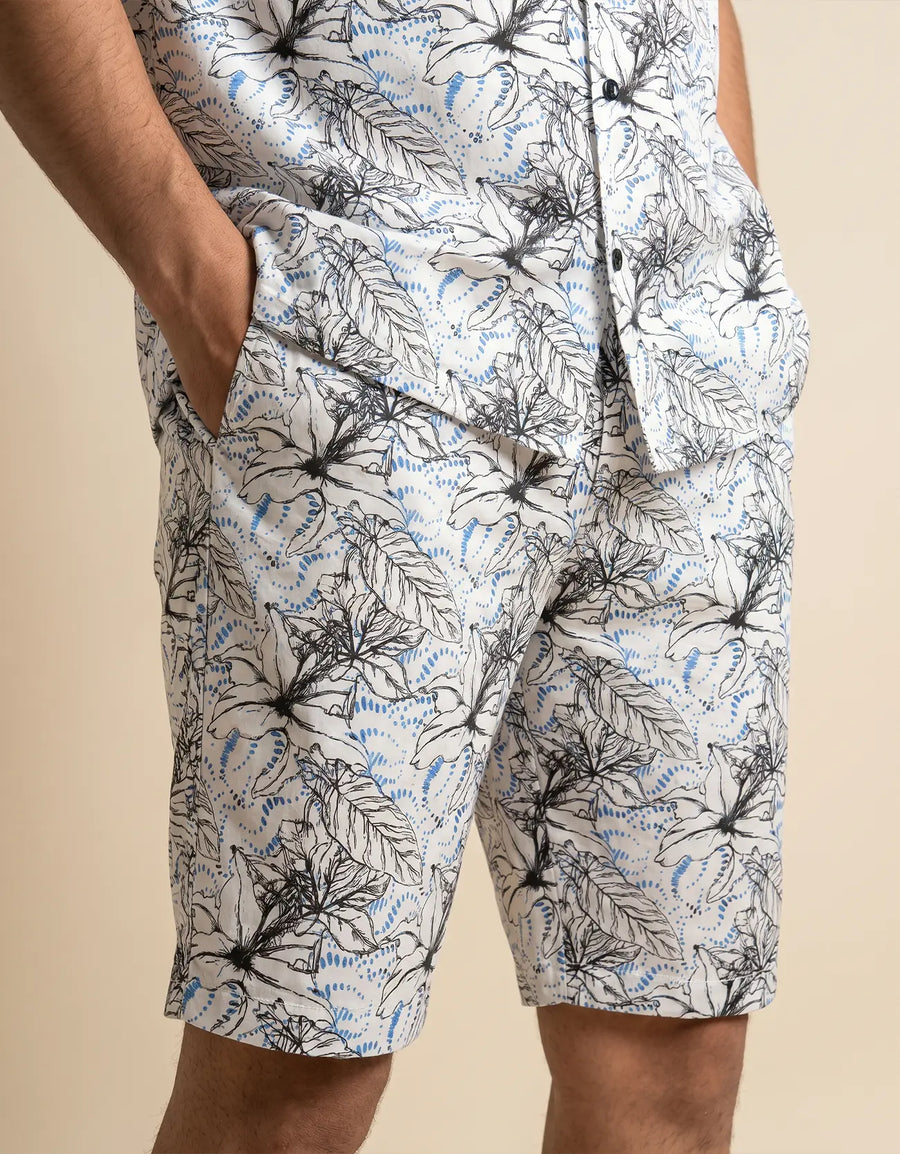 MEN'S PRINTED COTTON SHORTS
