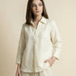 LINEN INVERTED PLEAT TOP
