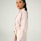 WAFFLE OVERLAPPED BUCKLE SHIRT
