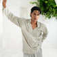 LINEN V-NECK SHIRT