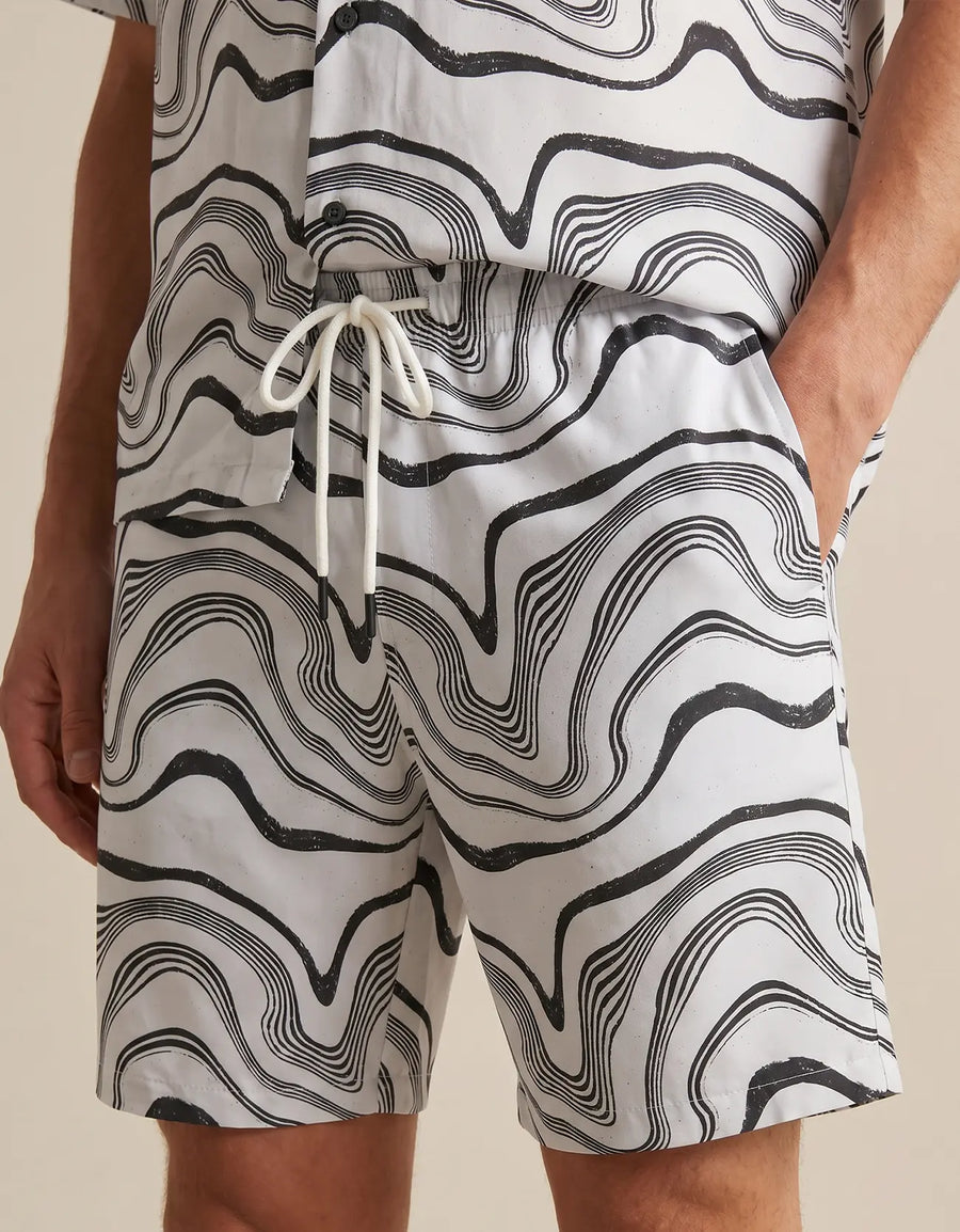 MEN'S PRINTED COTTON SHORTS