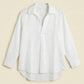 LINEN INVERTED PLEAT TOP