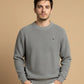 TEXTURED WOOLEN SWEATSHIRT