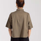 CROPPED PATCH POCKET SHIRT